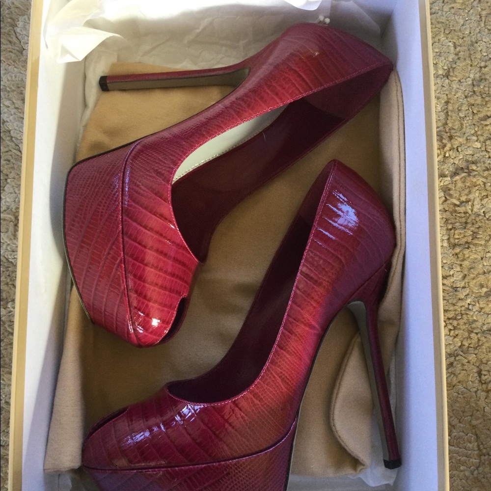 Sergio Rossi Leather Platform Pumps - Picture 2 of 7